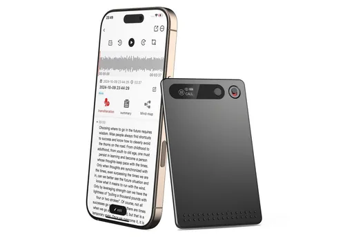 Maity 64GB Digitales Aufnahmegerät mit KI-Transkription
