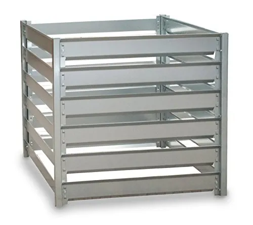 myowngreen Komposter 91 x 91 x 85 cm (B x L x H) aus feuerverzinktem Metall - individuell endlos erweiterbar - langlebiges Stecksystem - einfacher Aufbau