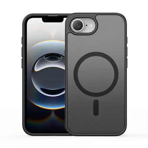 Handyhülle für Apple iPhone 17e 16e DUX DUCIS Series MagSafe TPU Hybrid Schwarz