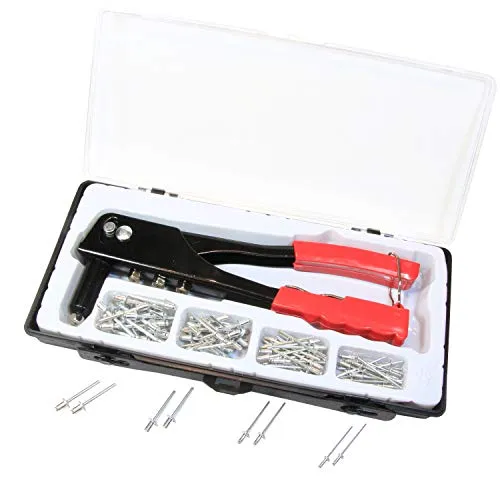 Work-it Blindnietzange Nietzange Sortiment mit 100 Nieten