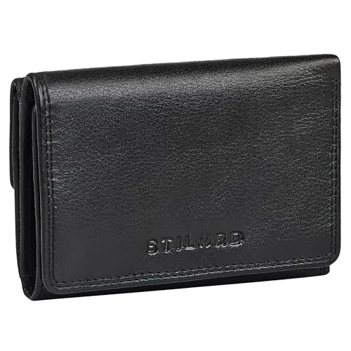 STILORD 'Olive' Echtleder Geldbörse Damen - Mittelgroß mit RFID Schutz - Damen-Geldbörse aus echtem Rindsleder mit 8 Kartenfächern und Münzfach, inklusive Geschenkbox. Elegantes Design vereint Stil und praktische Funktionalität.