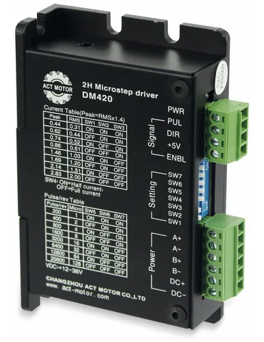 Produktbild ACT MOTOR Schrittmotortreiber Nema17, DM420, 12 - 36 VDC, <2.0 A