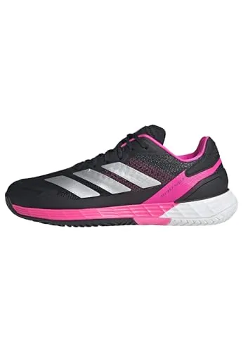 adidas Tennisschuhe Defiant Speed 2 Allcourt 2025 - Herren Schwarz/Pink/Weiß - Tennisschuhe mit gezielter Dämpfung und strapazierfähiger Außensohle für blitzschnelle Bewegungen. Die Lightstrike Zwischensohle bietet Aufprallschutz und ein natürliches Laufgefühl.