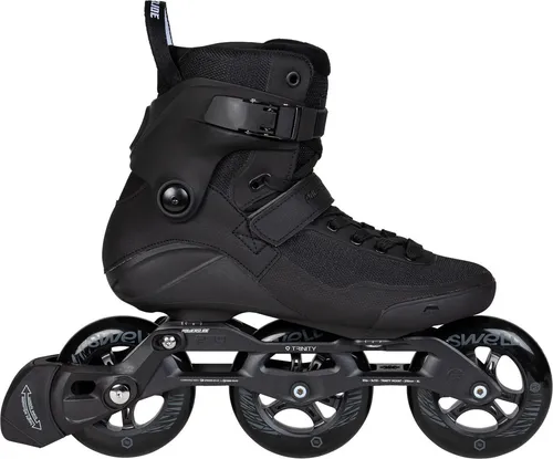 Powerslide SWELL PERFORMANCE SKATES Triple Black 110 - Inliner mit 110 mm Rollen für optimale Geschwindigkeit und Stabilität, ideal für sportliche Fahrer und ambitionierte Skater.