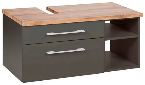welltime Waschbeckenunterschrank Davos Breite 90 cm in grau von welltime