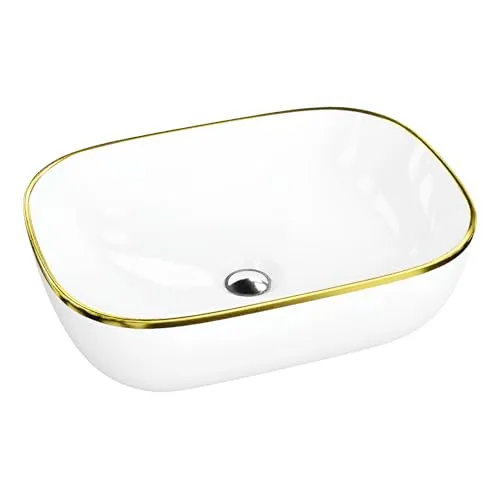 Aufsatzwaschbecken COSTA GOLD LINE in gold von LAVITA