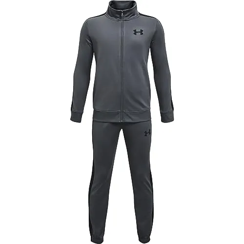 Under Armour Jungen UA Knit Track Suit - Lange Laufhosen für Kinder, ideal für aktive Jungen – der bequeme Trainingsanzug aus atmungsaktivem Material sorgt für Wärme und optimalen Tragekomfort bei sportlichen Aktivitäten.