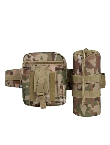Brandit Waistbeltbag Allround Tactical Camo Gr. OS - Praktische Bauchtasche für Outdoor-Aktivitäten wie Wandern und Camping. Robustes 600DEN Polyester, leicht und vielseitig mit Molle-System zur Erweiterung. Perfekt für Beruf und Freizeit, Gesamtgewicht nur 290 g.