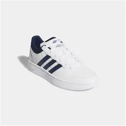 adidas Herren Hoops Classic Schuhe, FTWR White/Dark Blue/Orbit Grey, 40 EU - Stylische Herren Sneaker mit regulärer Passform. Das Synthetik-Obermaterial sorgt für Langlebigkeit, während die Gummiaußensohle optimalen Halt bietet.