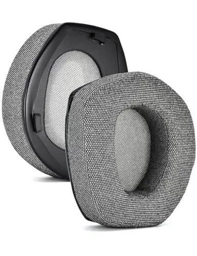INF Comfort Linen Ersatz-Ohrpolster für Sennheiser HDR RS 165/175/185/195, Leinen + Memory-Schaum Material, Verbessertes Klangerlebnis