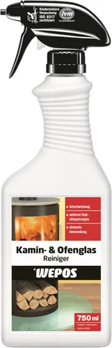 Wepos Kamin- und Ofenglasreiniger 750 ml