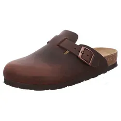 Rohde Damen Pantolette Clog Leder mit Schnalle - Bequem und kombifreundlich - Pantoletten aus hochwertigem Leder mit verstellbarer Schnalle, ideal für den Alltag und perfekt für die wärmeren Monate. Die rutschfeste EVA-Sohle sorgt für hohen Tragekomfort.