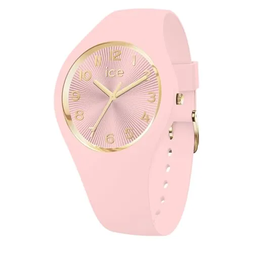 ICE-WATCH - Ice Champagne Soft pink - Rosa Damenuhr mit Silikonarmband - 025253 (Small 37)