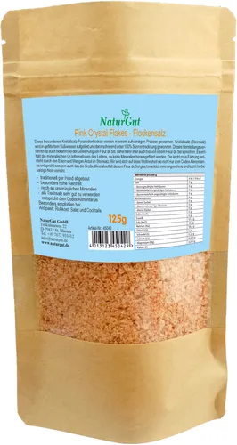 Pink Crystal Flakes Flockensalz Kristallsalz Fleur de Sel 125g