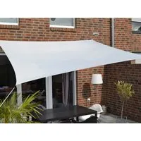Produktbild Floracord Sonnensegel Rechteck grau mit Regenschutz 300x400 cm
