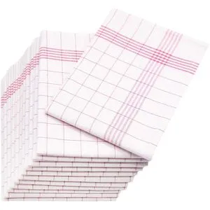 ZOLLNER Geschirrtuch 12-tlg, saugstark und langlebig in rot von Zollner