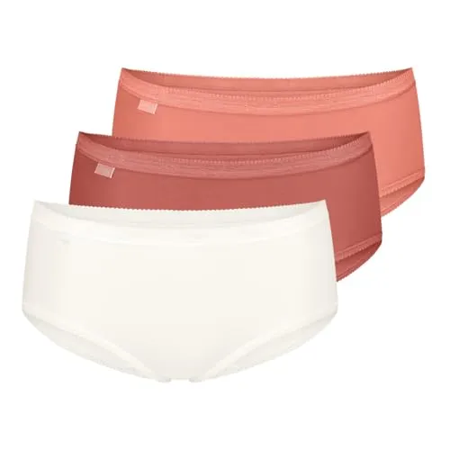 Sloggi Damen Basic+ Midi C3p Underwear, Multiple Colours 21, 48 EU - Funktionsunterwäsche mit hohem Tragekomfort, ideal für den täglichen Gebrauch und in verschiedenen Farben erhältlich.