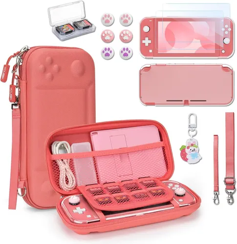 Switch Lite Hülle 14 in 1 Schutz Tasche Spielkartenhalter 2 Schutz