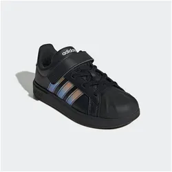 adidas Unisex Kinder STREETTALK Schuhe, core Black/Iridescent/FTWR White, Größe 35 EU - Bequeme Kinder-Schuhe mit elastischen Schnürsenkeln und Klettverschluss für einfaches Anziehen. Ideal für aktive Tage und stylische Auftritte.