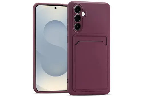 CoolGadget Handyhülle Card Case Handy Tasche für Samsung Galaxy S25 6,2 Zoll, Silikon Slim Schutzhülle mit Kartenfach für Samsung S25 5G Hülle