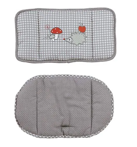 roba Sitzverkleinerer, Hochstuhleinlage 'Adam & Eule', 2-teiliges Sitzkissen für Treppenhochstühle