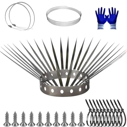 Marderabwehr,Maraderschutz Waschbär Abwehr Mader Abwehr für Fallrohr Dachboden Auto Dachrinne Garten,Vertreiben auch Vögel Eichhörnchen Wiesel, 2m Länge 10cm Höhe zur effektiven Verteidigung