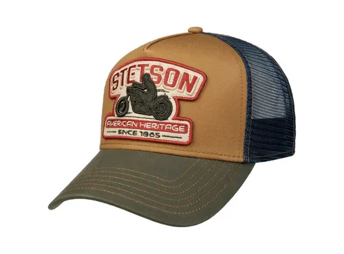 Stetson Trucker Cap Snapback - Trucker Cap in Blau, einstellbar für perfekte Passform, ideal für Outdoor-Aktivitäten oder lässige Looks.