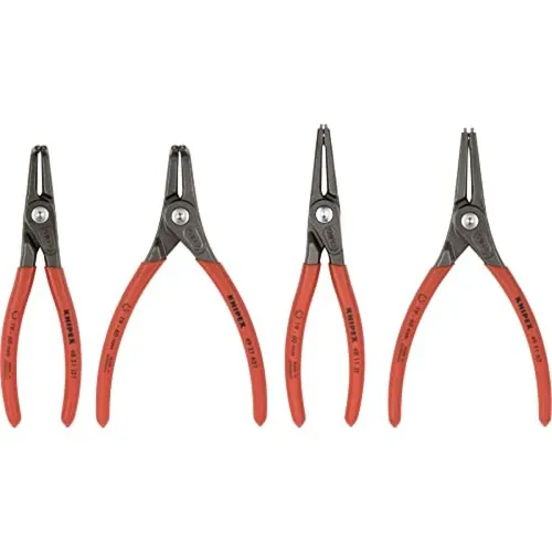 KNIPEX Zange für Sicherungsringe - 4 Stücke - Technik: Hochwertige Zange für zuverlässiges Greifen und Entfernen von Sicherungsringen, ideal für präzise Arbeiten in der Werkstatt.