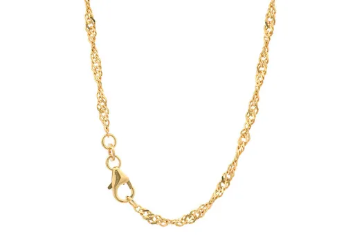 HOPLO Goldkette Singapurkette 45cm - 333-8 Karat Gold - Elegante Singapurkette aus 333er Gold, hochglanzpoliert und mit Karabinerverschluss. Ideal für besondere Anlässe oder als stilvolles Accessoire im Alltag.
