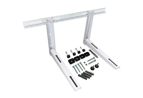 Kältebringer Wandhalterung (1-tlg) - Wandhalterung für Klimageräte, bis 180kg belastbar. Mit Anti-Vibrations Gummis und Wasserwaage für präzise Montage. Hohe Qualität durch Pulverbeschichtung, ideal für sichere Installation.