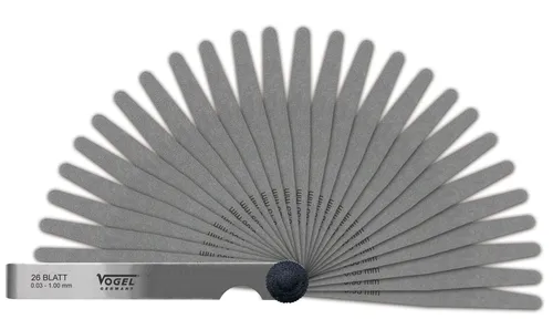 Vogel Germany Fühlerlehren-Satz (21 Blatt, Messbereich: 0.05 üÃ¥ 2,00 mm)