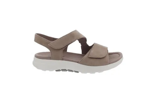 Gabor Damen Riemchensandalen - Bequeme Sommerschuhe für Frauen - Wanderschuhe mit flachem Absatz und Klettverschluss, ideal für Freizeit und Strand. Hergestellt aus hochwertigem Rauleder und Microfaser für optimalen Tragekomfort.
