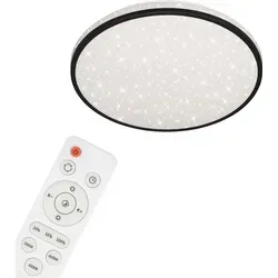 Briloner LED Deckenleuchte Skizo 24W Dimmbar mit Memoryfunktion - Moderne Deckenlampe mit Sternenhimmel-Design, dimmbar und Farbtemperatur von 3000K bis 6500K. Ideal für Wohnzimmer und Schlafzimmer, inklusive Fernbedienung und praktischen Funktionen wie Timer und Nachtlicht.
