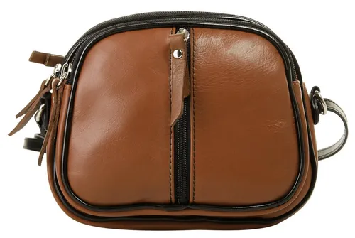 Cluty Umhängetasche aus echtem Leder für Damen | Made in Italy, elegante Crossbody Bag - Umhängetaschen: Hochwertige Cluty Umhängetasche aus 100% feinstem Rindleder, perfekt für Abendoutfits mit praktischer Aufteilung und verstellbarem Schultergurt.