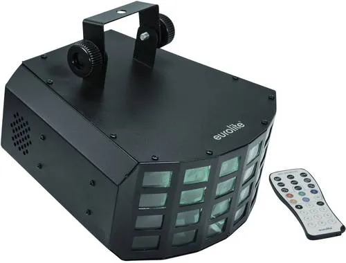 Eurolite D-2000 LED Strahleneffekt - Lichttechnik mit 5 leistungsstarken 10W-LEDs für dynamische Strobe- und Derby-Effekte, steuerbar über DMX oder Musiksteuerung für beeindruckende Lichtshows.