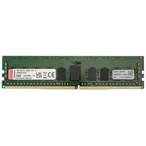 Kingston Server Premier 16GB DDR4 ECC Reg DIMM 3200MT/s - Arbeitsspeicher für Server, optimiert für Rechenzentren mit hoher Zuverlässigkeit und garantierter Kompatibilität zu Intel, AMD & Server-Herstellern.