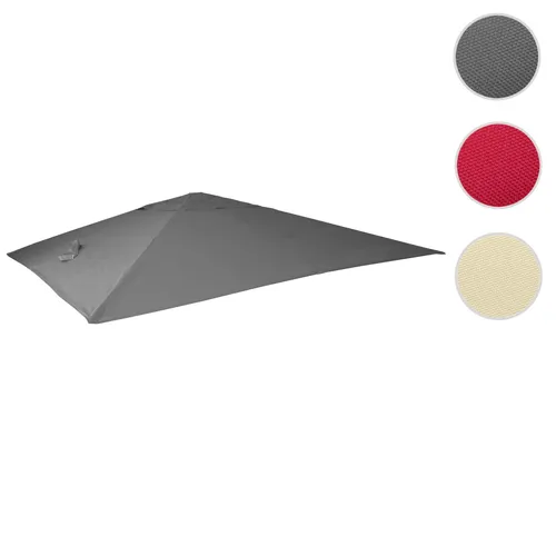 Mendler Ersatz-Bezug für Luxus-Ampelschirm HWC-A96 - Abdeckhauben für Sonnenschirme, witterungsfest und mit Luftzirkulationshaube für optimale Wärmeregulierung, ideal für Garten und Terrasse.