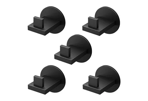 doporro Garderobenhaken Kleiderhaken Wandgarderobe Wandhaken aus Edelstahl 1/3/4/5/6 Stalo08 (5 St), Hochwertiger Edelstahl, ohne Bohren