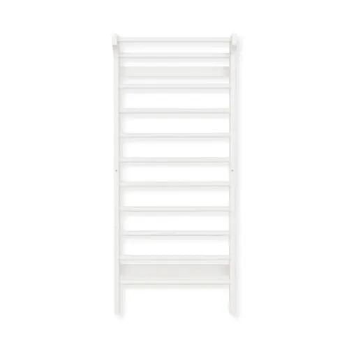 Buxibo Kletterwand aus Holz – Wand–Klettergerüst für Innen – Spiel–Turngerät für Kinder – 220x78x8 cm – Weiß