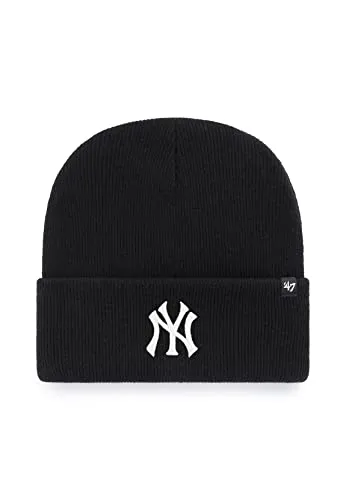 '47 Brand Beanie NY Yankees B-HYMKR17ACE-BKA Schwarz, Size:OneSize