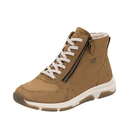 Remonte Damen D1S71 Stiefeletten, Braun, 39 EU - Wanderschuhe aus echtem Leder mit Komfortweite und TEX-Membran für optimalen Schutz und Tragekomfort bei jedem Wetter.
