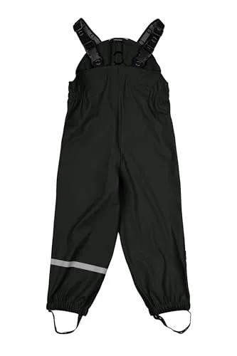 Mikk-line Regenhose Kinder 92, Matschhose mädchen und Jungen Black