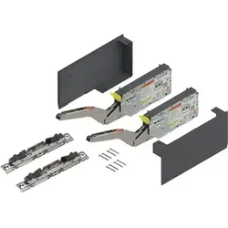 vasalat BLUM AVENTOS HK TOP Kraftspeicher Set - tiefgrau , Leistungsfaktor 930 - 2800
