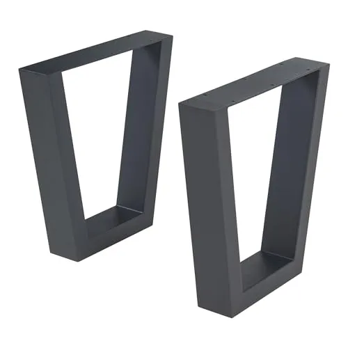 [en.casa] Tischbeine Lalling 2er Set - Höhenverstellbare Metallbeine für Couchtisch - Möbelfüße aus robustem pulverbeschichtetem Stahl, ideal für DIY-Projekte. Flexible Höhenanpassung sorgt für maximale Stabilität und passt in jedes Wohnambiente.