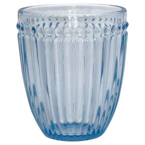 Produktbild Greengate Glas ALICE PALE BLUE Blau Wasserglas 300 ml Trinkglas Saftglas