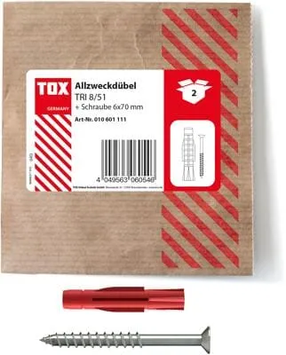 Tox Tri 8/51 Allzweckdübel mit Senkkopfschraube (010601111)