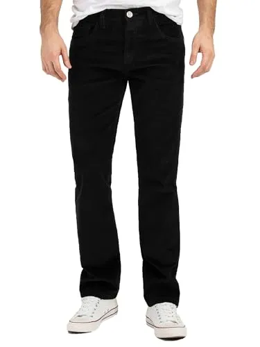 Rock Creek Herren Cordhose Bootcut Schwarz W38 L32 - Bequeme Bootcut Cordhose im Regular-Fit für optimalen Tragekomfort. Robustes Material und vielseitig einsetzbar – perfekt für Büro, Freizeit oder besondere Anlässe. Wählen Sie aus 8 Farben!