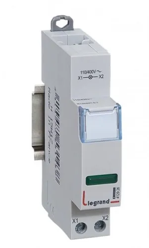 Lampka pojedyncza zielona LED 110/400V