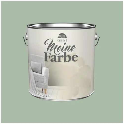 düfa Wandfarbe Meine Farbe 2,5L - Edelmatte Premium-Optik für stilvolle Wände - Hochwertige, emissionsarme Zimmerfarbe für ein angenehmes Raumgefühl. Ideal für verschiedene Untergründe, mit hoher Deckkraft und strapazierfähiger Oberfläche. Perfekt für Wohn- und Arbeitsbereiche.