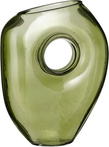 Mica Vase Jay Glas grün 22,5 cm - Blumentöpfe & Vasen - Stilvolle, grüne Glasvase mit 22,5 cm Höhe, ideal für frische Blumen und als dekoratives Highlight in jedem Raum.